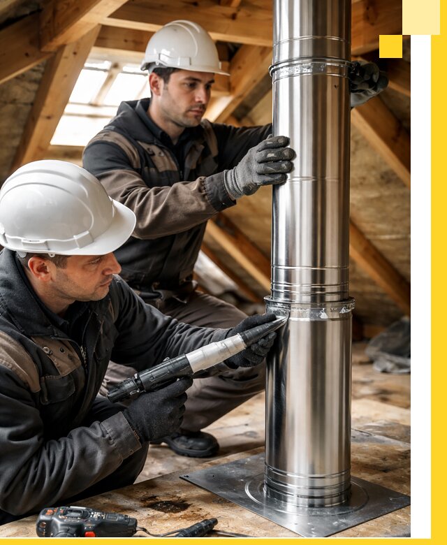 Монтаж дымоходов для каминов в Красном Сулине с гарантией качества