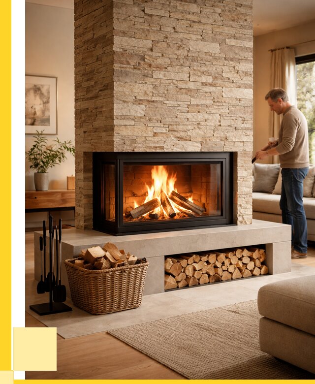 Дровяной камин под ключ в Красном Сулине от 204120 р. | ЭриданКрл