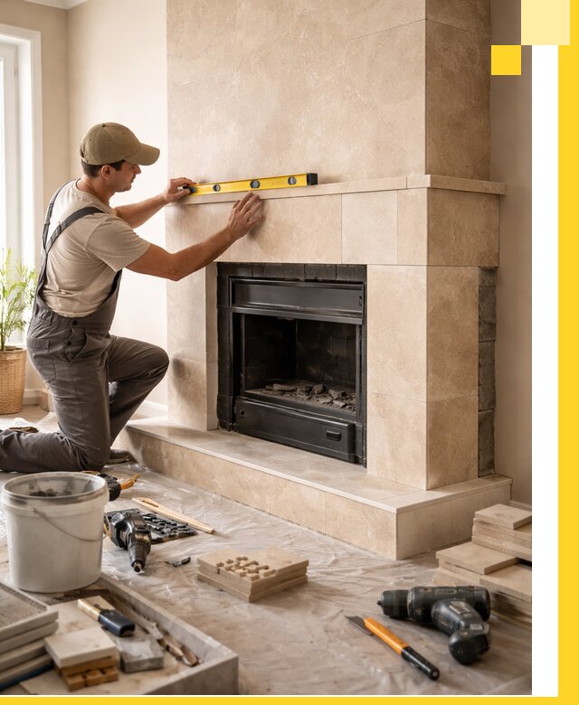 Установка и монтаж каминов в частном доме под ключ в Красном Сулине