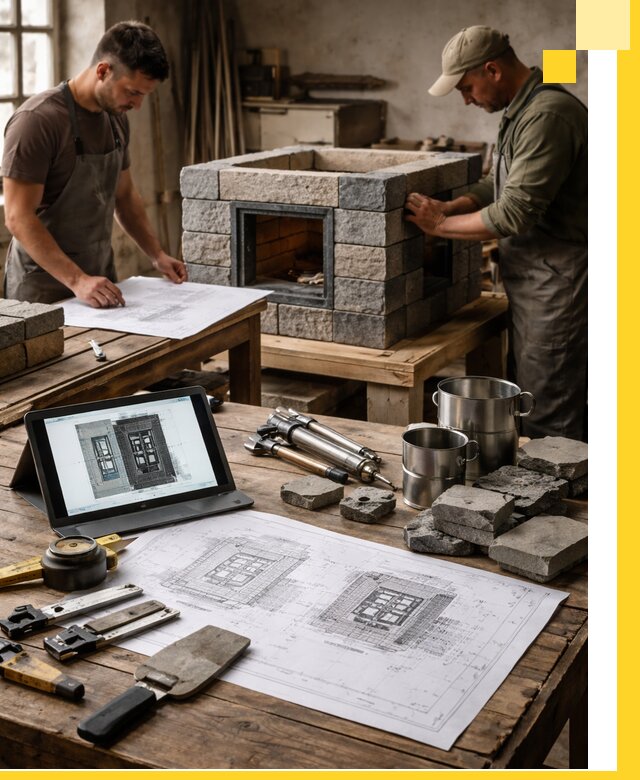 Разработка проектов печей с согласованием и монтажом в Красном Сулине