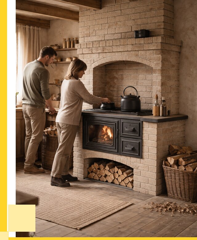 Печи с плитой в Красном Сулине от 45927 р. | ЭриданКрл — кирпичная печь