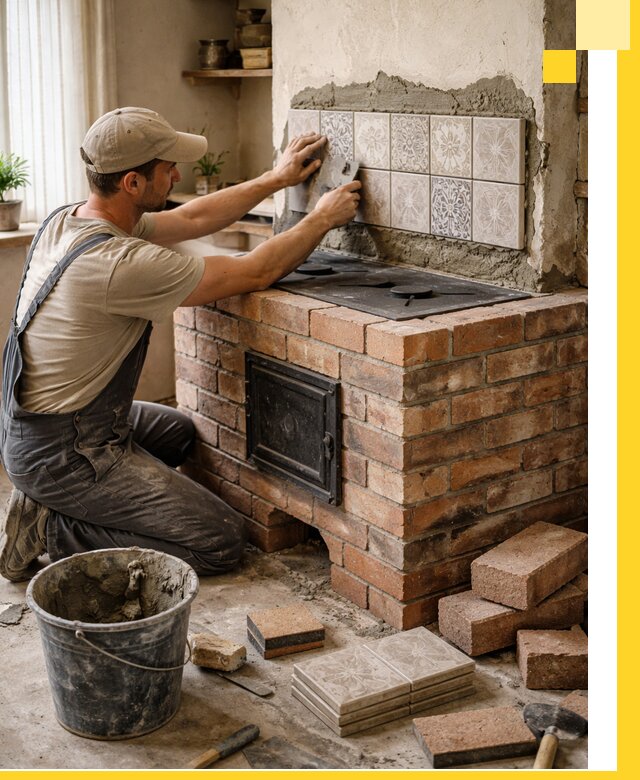 Печи с плитой на заказ монтаж гарантия и сервис в Красном Сулине