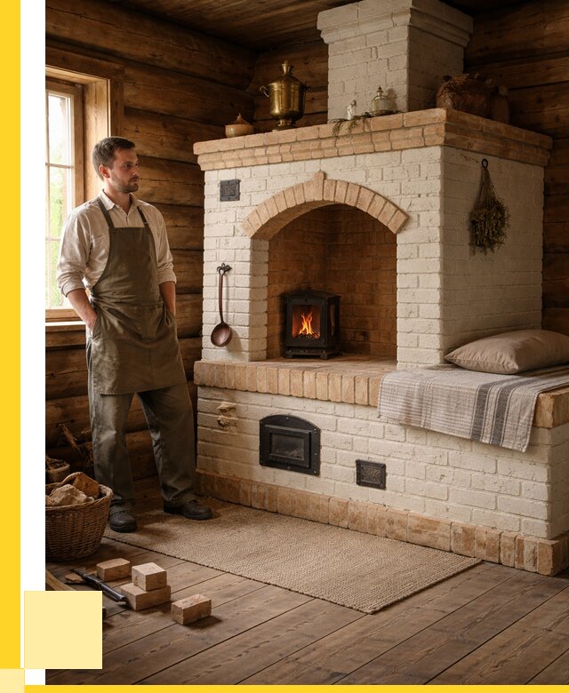 Русские печи с лежанкой под ключ в Красном Сулине от 153090 р. ЭриданКрл