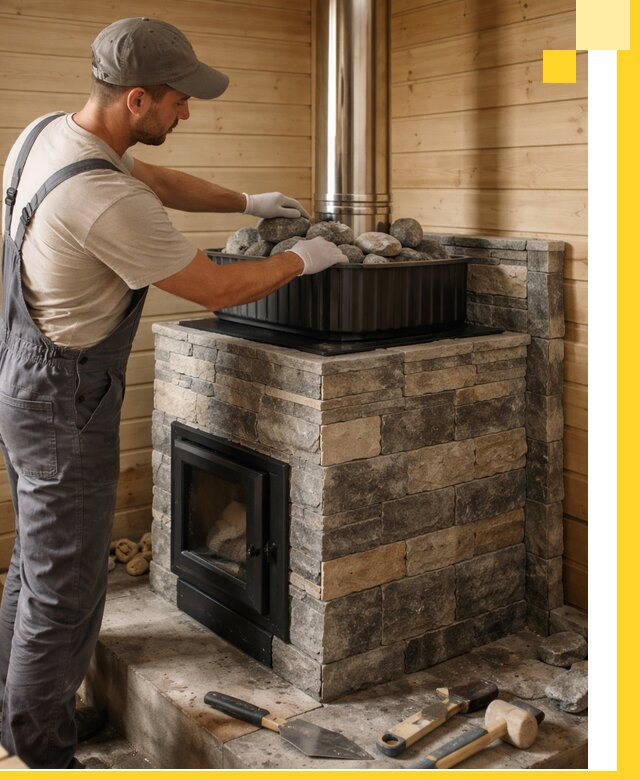 Печи для парной в Красном Сулине, производство, монтаж и обслуживание