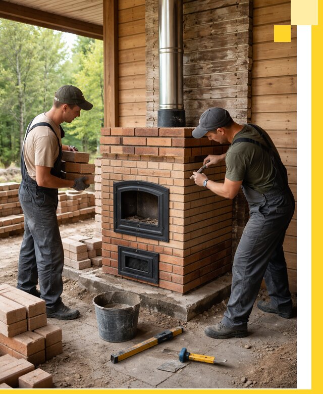Производство и установка дачных печей под ключ в Красном Сулине