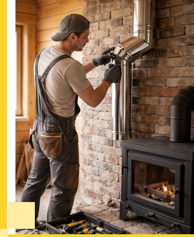 Монтаж дымоходов для печей в Красном Сулине от 7655 р. | ЭриданКрл