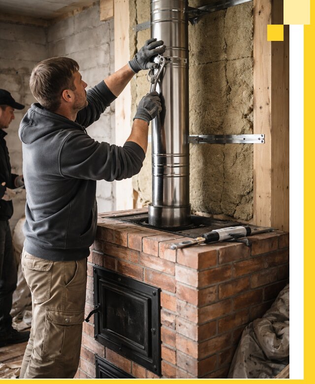 Изготовление и монтаж печей и дымоходов под ключ в Красном Сулине