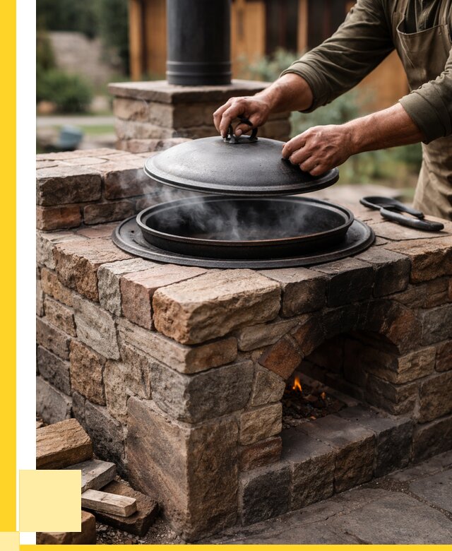 Печи для казана в Красном Сулине по цене от 18371 р. | ЭриданКрл