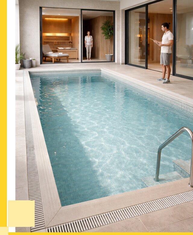 Отделка бассейна пленкой ПВХ в Красном Сулине от 3572 р. - ЭриданКрл