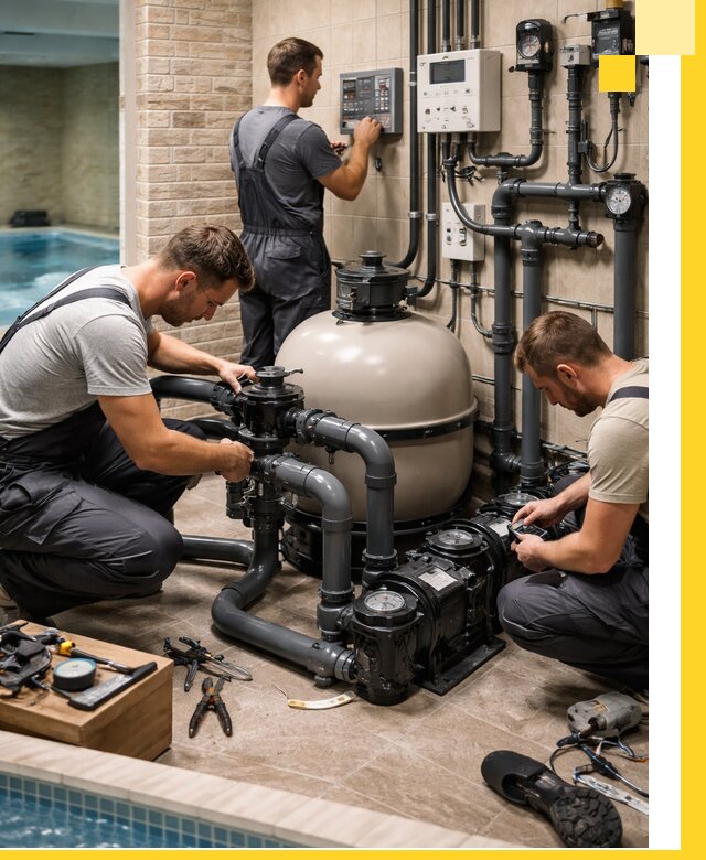 Комплексное оборудование для бассейнов под ключ в Красном Сулине