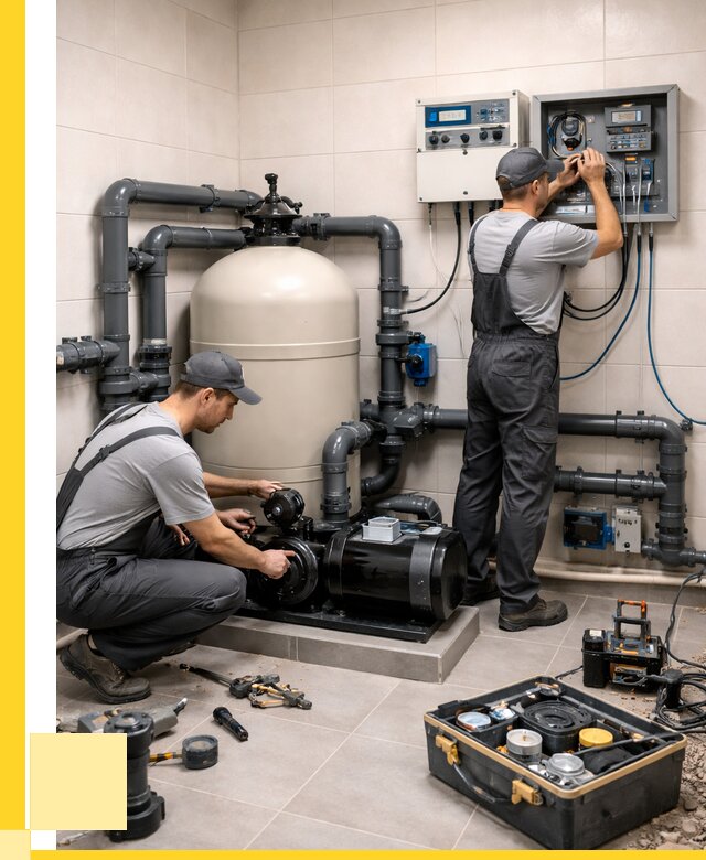 Монтаж оборудования для бассейнов в Красном Сулине от 40824 р. | ЭриданКрл