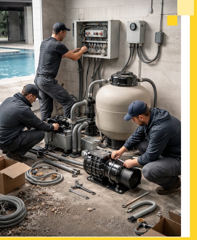 Профессиональный монтаж оборудования для бассейнов в Красном Сулине