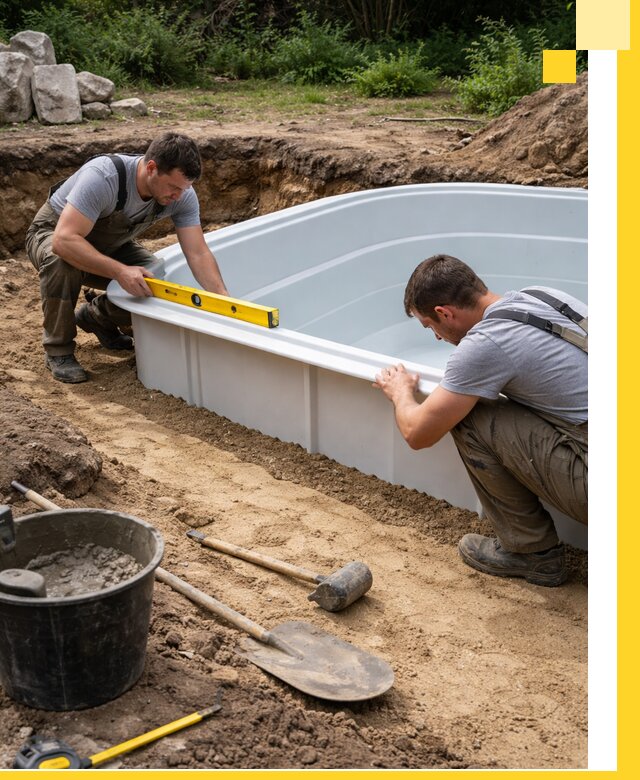 Производство и установка пластиковых бассейнов в Красном Сулине под ключ