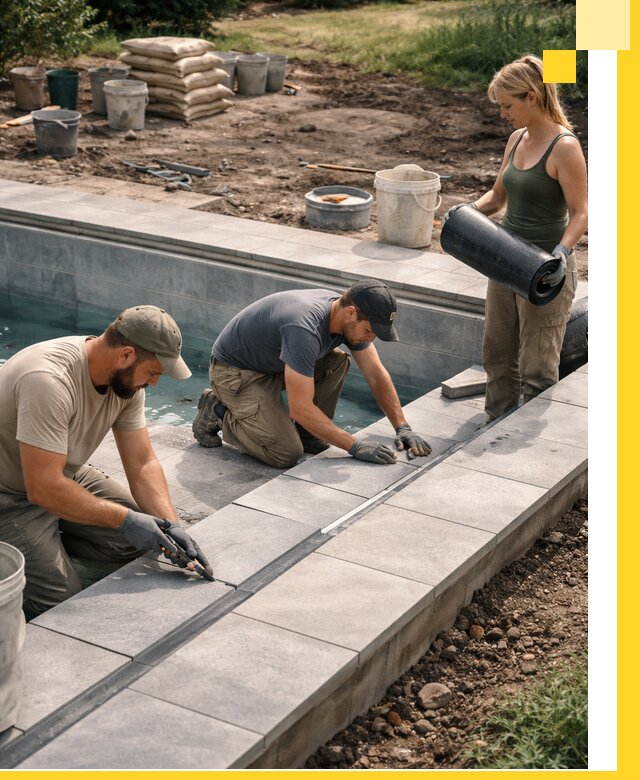 Строительство и монтаж уличных бассейнов под ключ в Красном Сулине