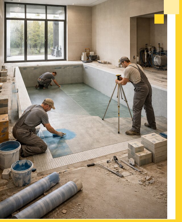 Проект и строительство закрытых бассейнов в Красном Сулине под ключ