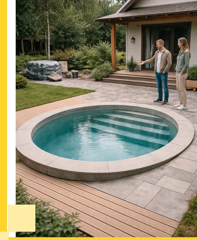 Бассейн на даче под ключ в Красном Сулине от 204120 р., ЭриданКрл