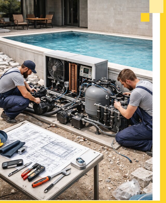 Проектирование и монтаж бассейнов с подогревом в Красном Сулине