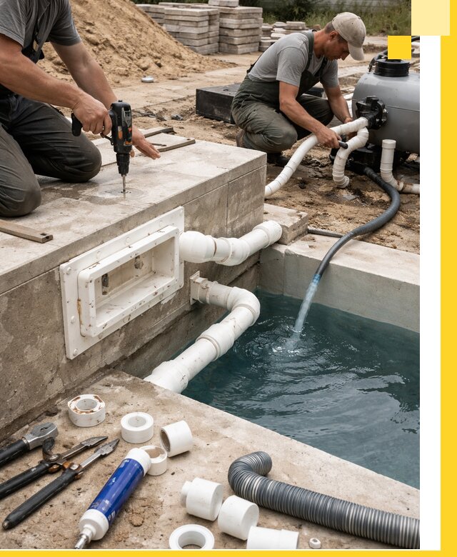 Строительство скиммерных бассейнов под ключ в Красном Сулине