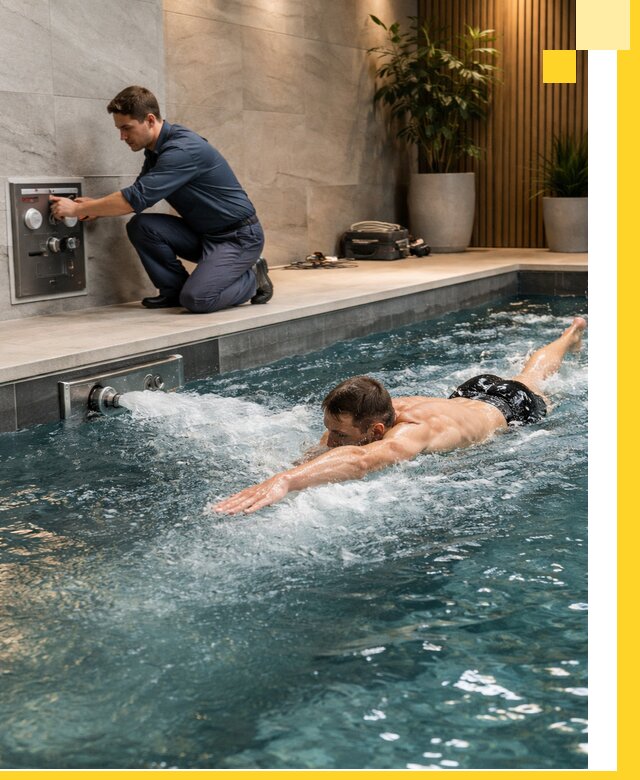 Проектирование и монтаж бассейнов с противотоком в Красном Сулине