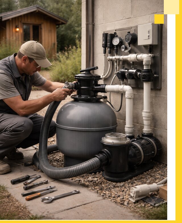 Продажа и монтаж фильтров и насосов для бассейнов в Красном Сулине