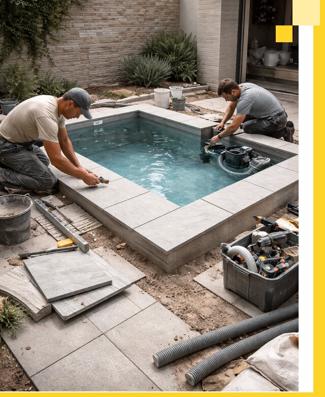 Мини бассейны под ключ в Красном Сулине, дизайн и установка