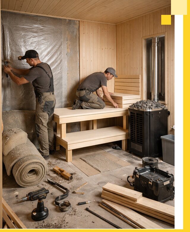 Проекты саун под ключ в Красном Сулине дизайн и строительство