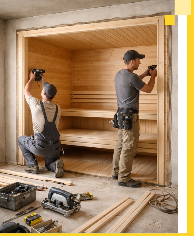 Монтаж саун под ключ в Красном Сулине — проектирование и установка