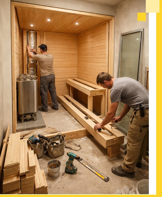 Проектирование и установка домашних саун под ключ в Красном Сулине