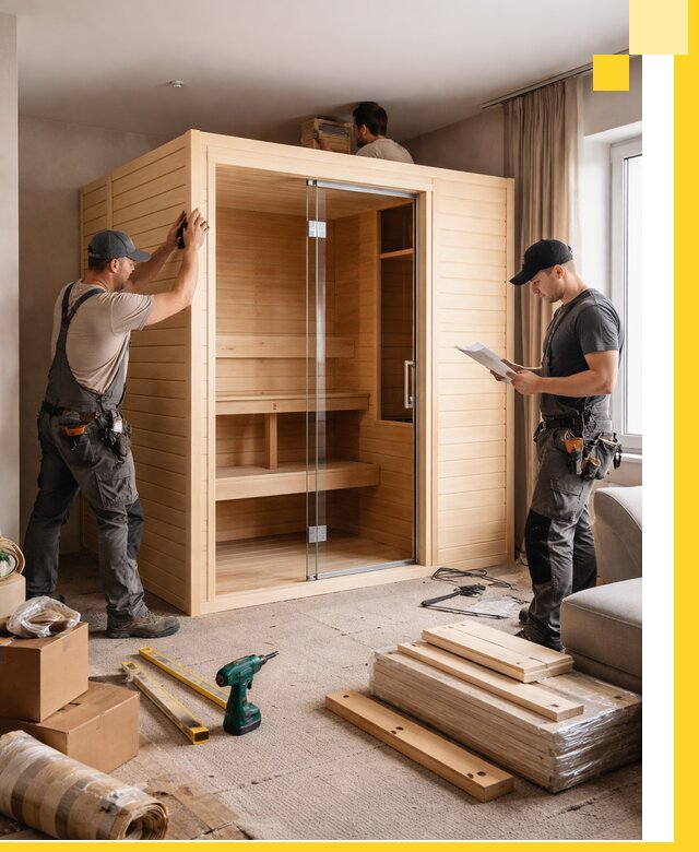 Установка и благоустройство саун в квартире в Красном Сулине