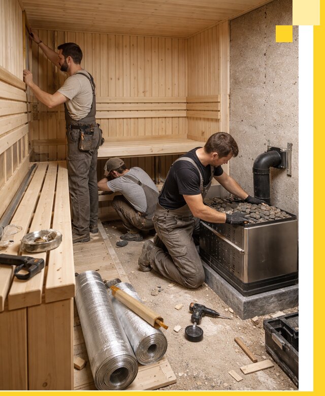 Индивидуальные сауны на заказ в Красном Сулине под ключ, проект и монтаж