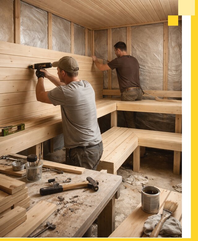 Профессиональная отделка бань и саун под ключ в Красном Сулине