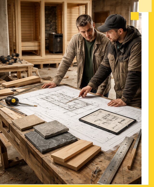 Проекты бань под ключ и планы строительства в Красном Сулине