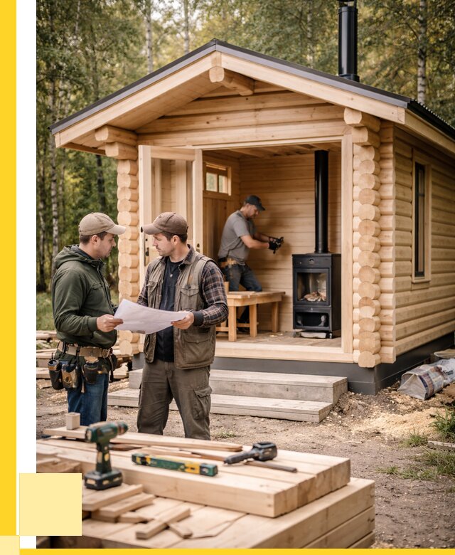 Монтаж бань под ключ в Красном Сулине — от 204120 р. | ЭриданКрл