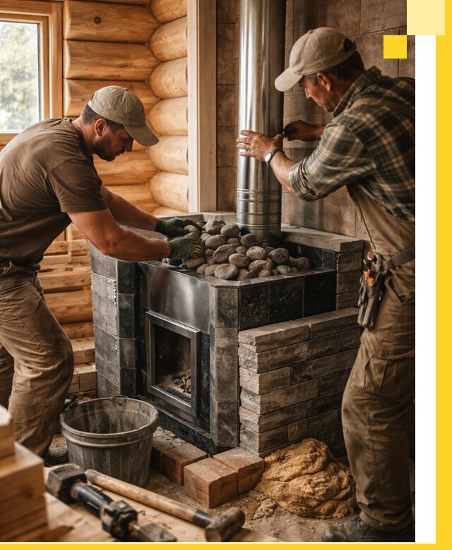 Строительство и отделка русских бань под ключ в Красном Сулине