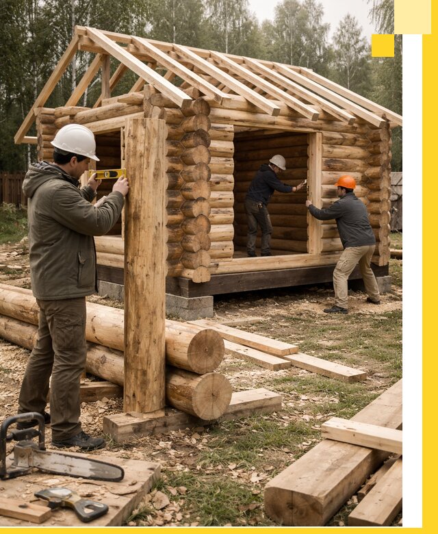 Строительство бань для дачи под ключ в Красном Сулине с доставкой и монтажом