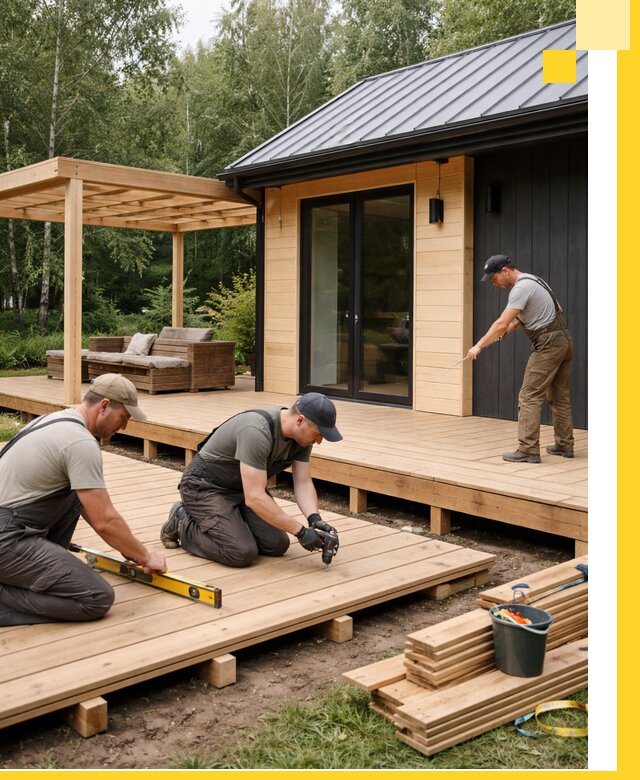 Строительство бань с террасой и бассейном под ключ в Красном Сулине