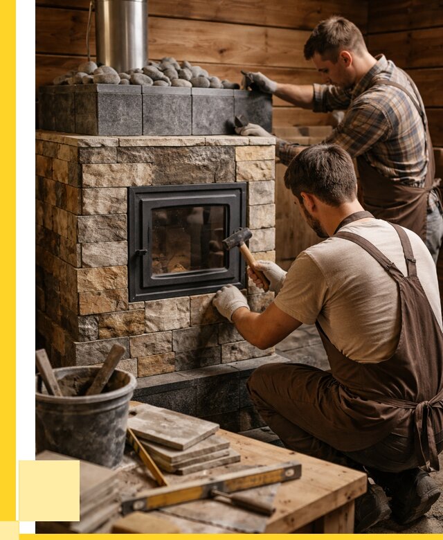 Облицовка банной печи в Красном Сулине от 15309 р. | ЭриданКрл