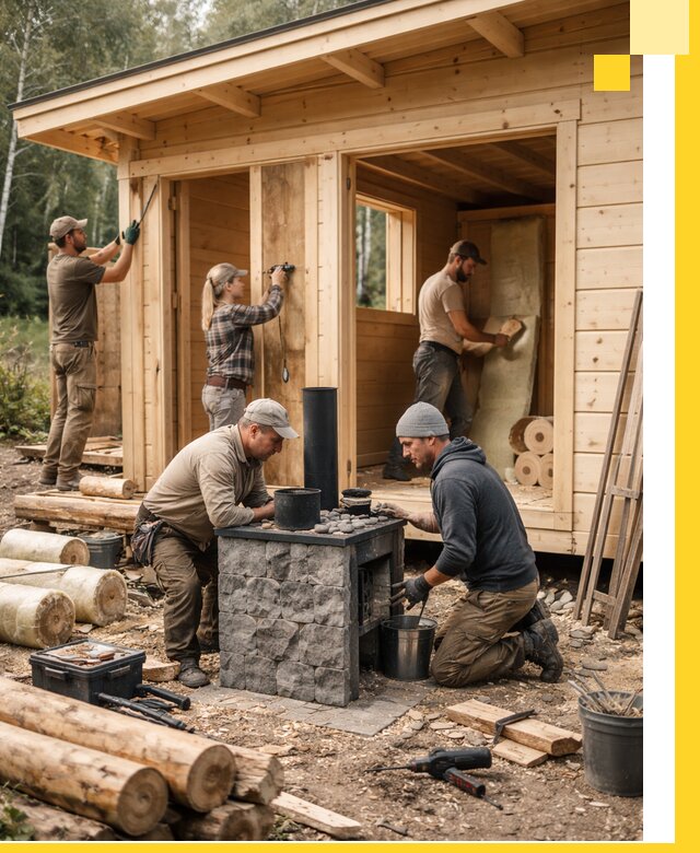 Купить баню под ключ в Красном Сулине строительство монтаж отделка