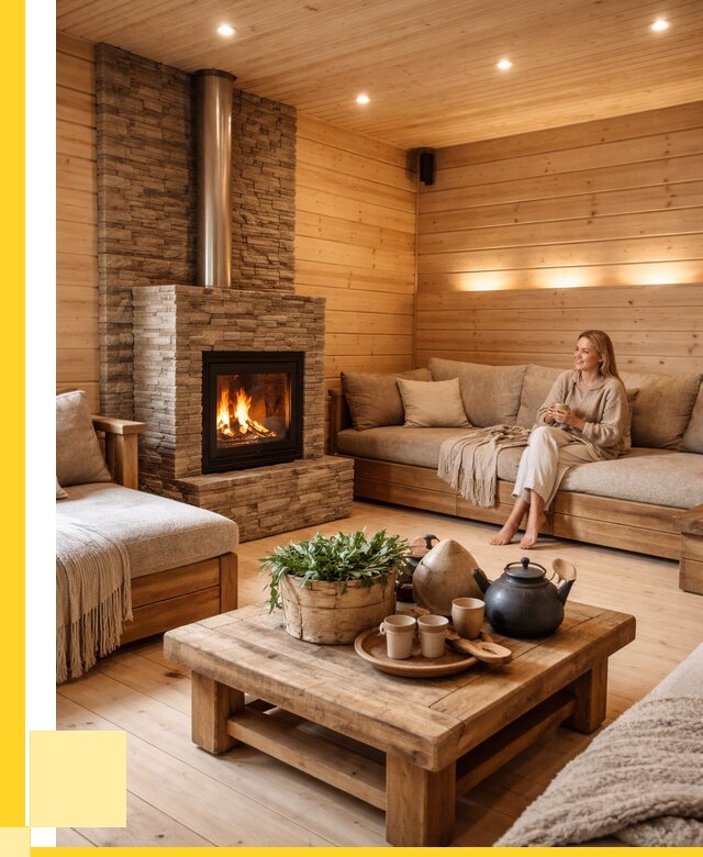 Проект бани с комнатой отдыха в Красном Сулине от 35721 р. | ЭриданКрл