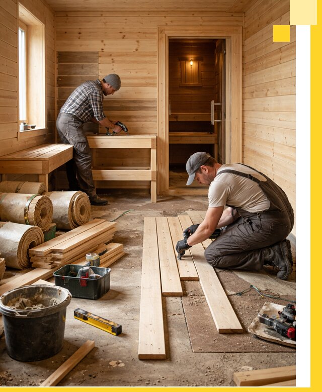 Индивидуальный проект бани с комнатой отдыха под ключ в Красном Сулине