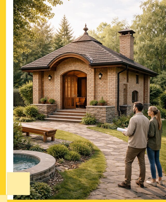 Проект кирпичной бани в Красном Сулине от 30618 р. | ЭриданКрл