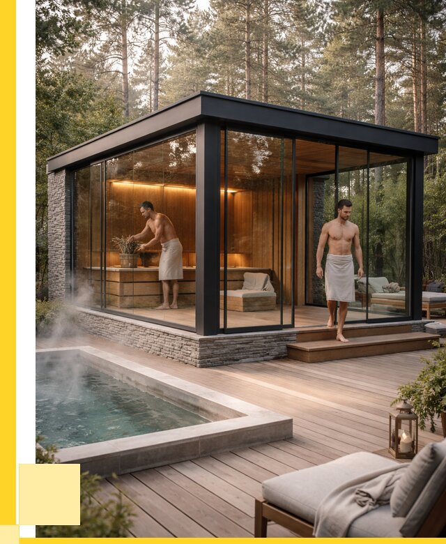 Стеклянные бани и двери в Красном Сулине от 459270 р. | ЭриданКрл