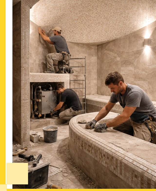 Монтаж хамамов под ключ в Красном Сулине от 255150 р. ЭриданКрл