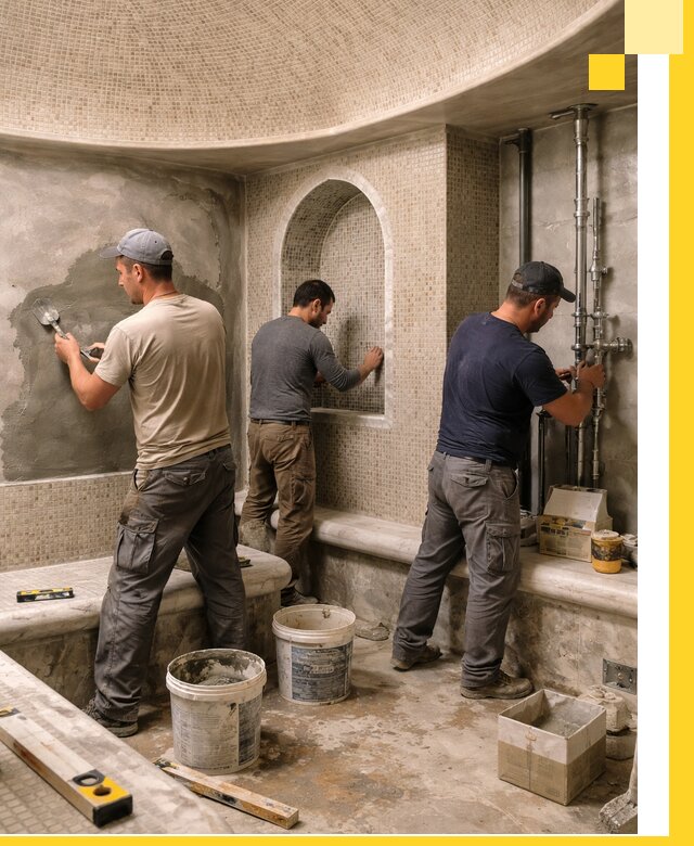 Профессиональный монтаж хамамов под ключ в Красном Сулине с гарантией