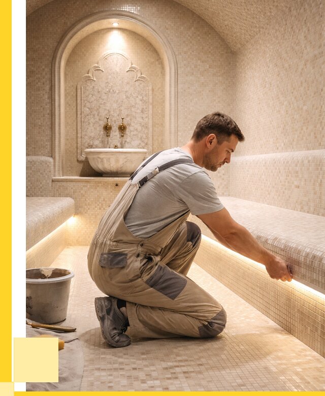 Отделка хамамов под ключ в Красном Сулине от 5613 р. | ЭриданКрл