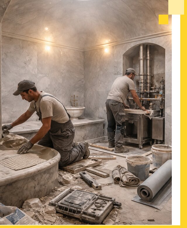 Строительство турецких бань хаммам под ключ в Красном Сулине