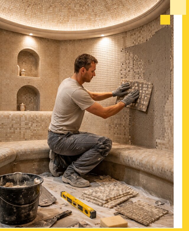 Устройство и монтаж домашнего хамама под ключ в Красном Сулине