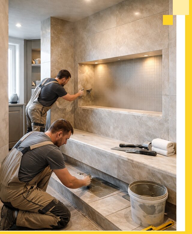 Профессиональное строительство хамама в квартире в Красном Сулине