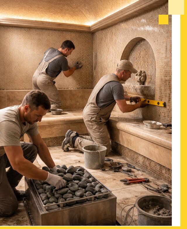 Проектирование и строительство хамама и сауны в Красном Сулине