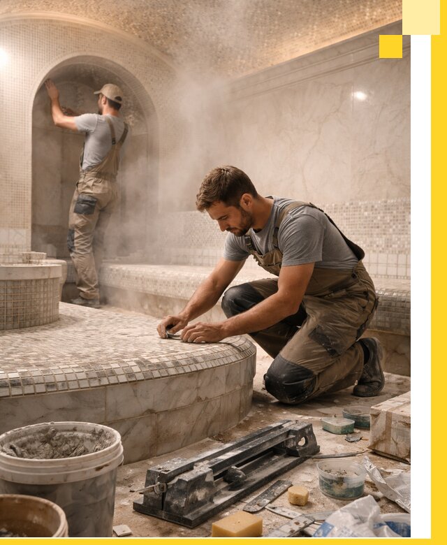 Профессиональный дизайн хамама и SPA под ключ в Красном Сулине